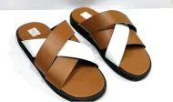 Sandales soft Tchin ST Marron-Blanc