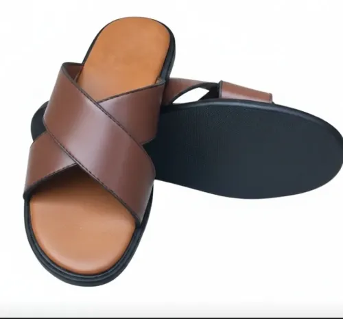 Sandales soft Tchin ST Modèle croisé Marron simple