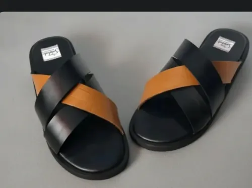 Sandales soft Tchin ST Marron et NoirTrois bandes