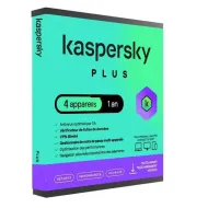 Partagez ce produit    Boutique Officielle Kaspersky Kaspersky Plus - 4 Postes - 1 An